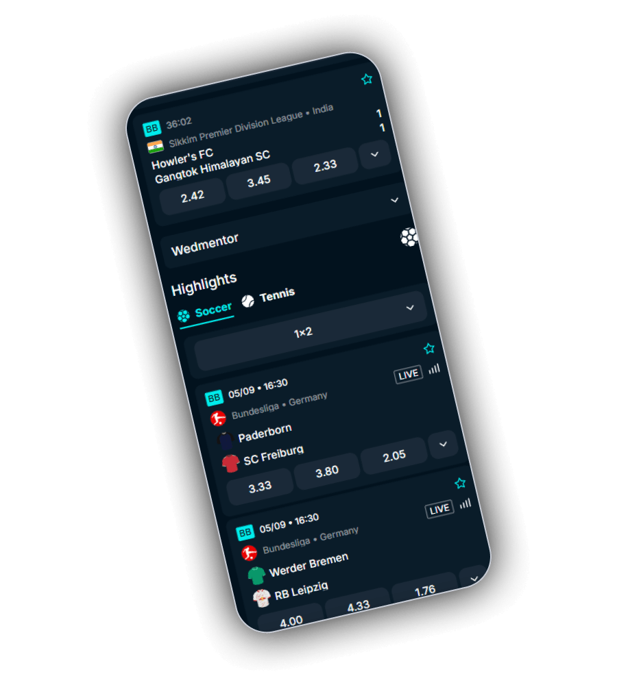 De sportafdeling van GambleGorilla Casino met het welkom van 100 procent tot EUR 100 en een EUR 20 free bet op dezelfde kassa